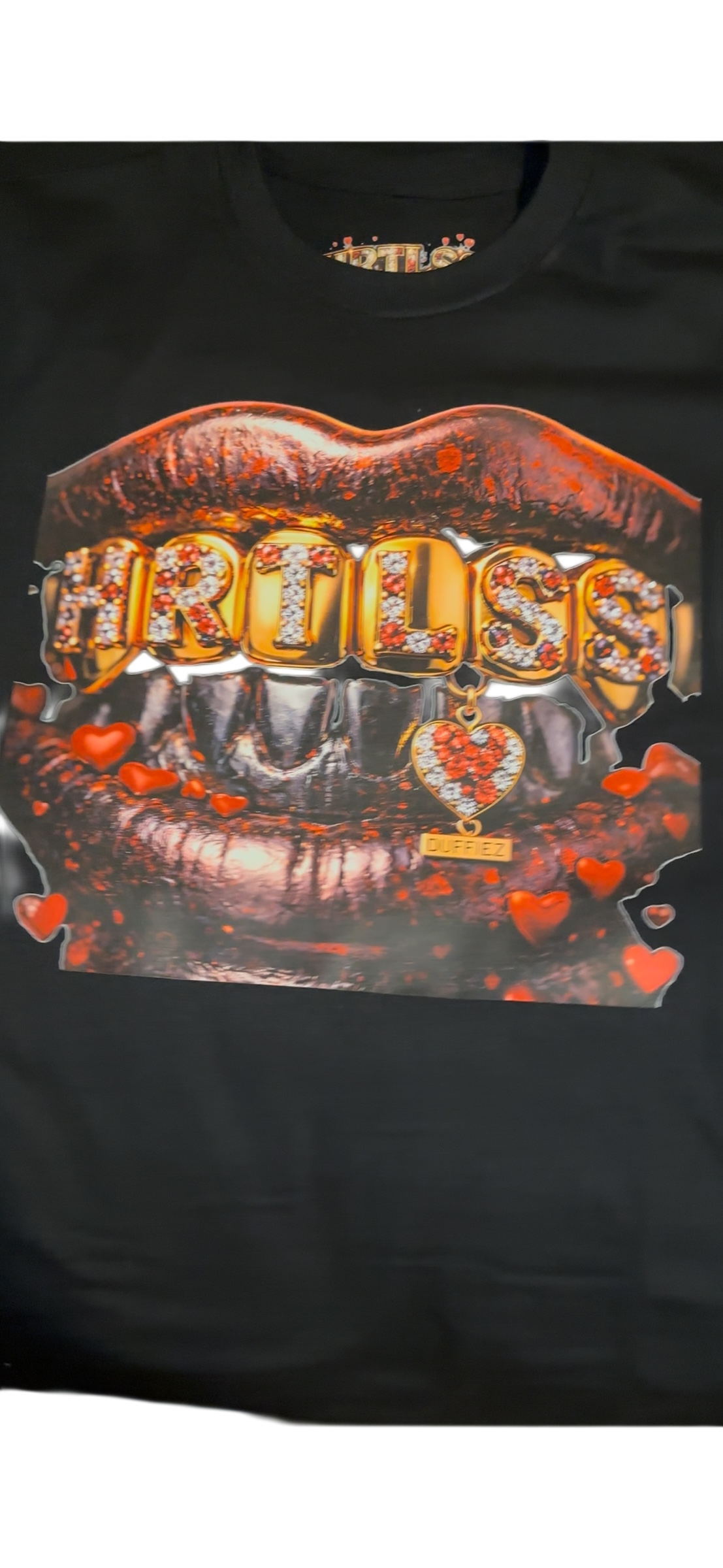 HRTLSS x DUFFIEZ “Golden Grills” Valentine Tee