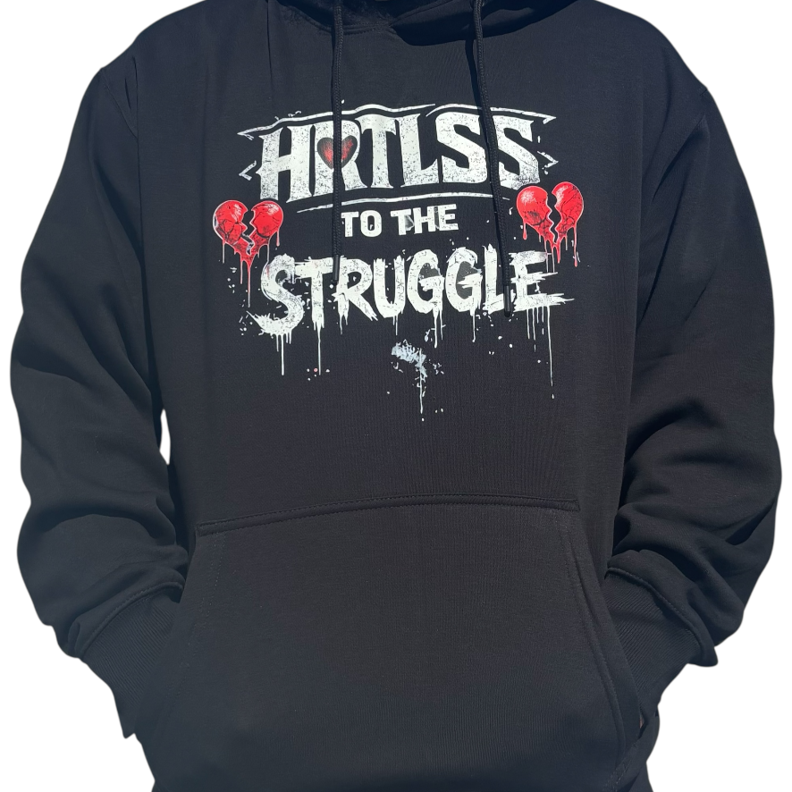 HRTLSS “To The Struggle” Hoodie – Black
